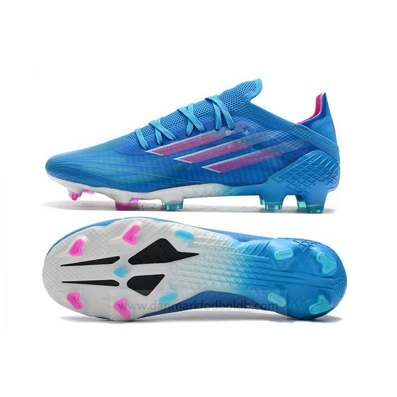 Adidas X Speedflow.1 FG Sapphire Edge Fodboldstøvler Herre – Blå Lyserød Hvid